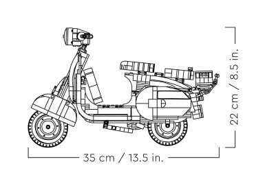 Fahrzeugmodell - LEGO - Vespa 125 (1960s)